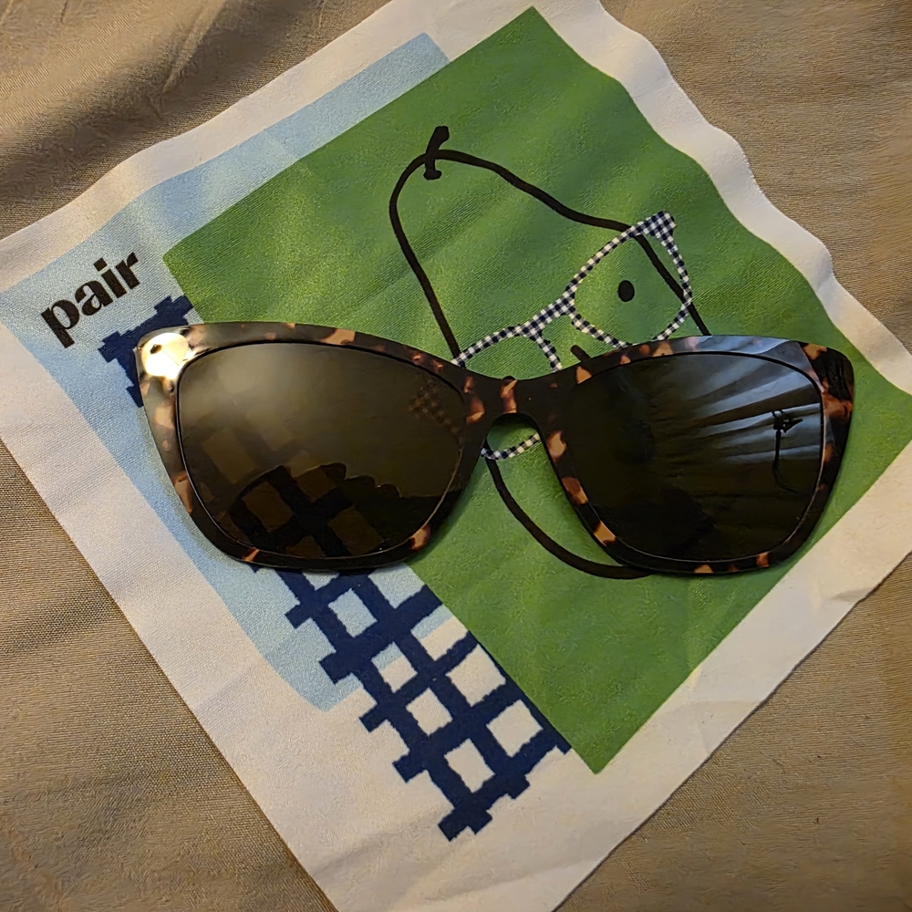 Pair Topper Tortoise Shell Sunglasses